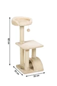 Beeztees Kedi Tırmalama, Krem, 35x35x82cm thumbnail 8