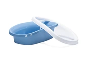 Beeztees Yüksek Kenarlı Açık Kedi Tuvaleti, Mavi Beyaz, 39x58x17cm thumbnail 5