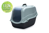Beeztees Kapalı Kedi Tuvaleti, Koku Filtreli, Açık Mavi Antrasit, 57x39x41cm thumbnail 3