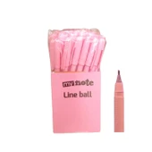 Mynote Line Ball 50'li PP Kutu Pastel Pembe - 1