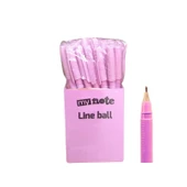 Mynote Line Ball 50'li PP Kutu Pastel Mor - 1