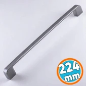 Mobilya Mutfak Dolap Çekmece Dolabı Kapak Metal Kulpu Kulbu Kulpları Gölcük 224 mm- ( 22.4 cm ) Füme thumbnail 1