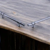 Mobilya Çekmece Mutfak Dolabı Dolap Kulpları Kulbu Kulpu Metal Kulp 128 mm -12.8 cm Krom Renk thumbnail 4