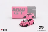 Mini GT Abarth 595 Lb-Works x Abas Works Pink 851 - 1