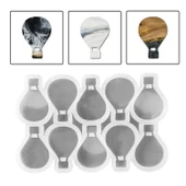 Epoksi Silikon Kalıp Çoklu Kapadokya Balonu Magnet Dolap Süsü Kalıbı 10 Lu 6.8 CM - 1