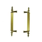 Kulp Silindir Çizgili  Plastik  Model 14 CM (2 Adet)  Gold - 3