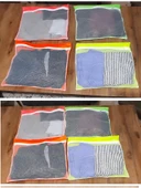 4 Adet 4 Renk Bavul İçi Düzenleyici - Fermuarlı Valiz Organizeri - 1