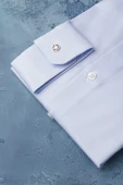 Slimfit %100 Pamuk Premium Serisi İnce Çizgili Gömlek - 2