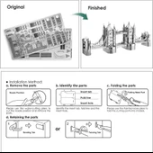 DIY 3D Metal Puzzle Bulmaca Londra Kulesi Köprü Model Seti 14+ yaş üstü Hediyelik model - 2