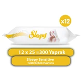 Sleepy Sensitive Islak Bebek Havlusu 12 x 25 (300 Yaprak) thumbnail 1