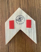 Dekoratif ahşap duvar süsü, ok, yön okları, çıkış - 4