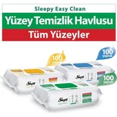 Sleepy Easy Clean Beyaz Sabun + Çamaşır Suyu + Arap Sabunu Katkılı 3X100 (300 Yaprak) thumbnail 1