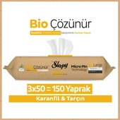 Sleepy Bio Çözünür Yüzey Temizlik Havlusu Karanfil&Tarçın 3x50 (150 Yaprak) thumbnail 1