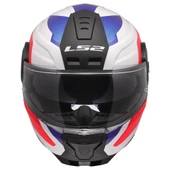 LS2 SCOPE 2 DURIA BEYAZ-MAVİ-KIRMIZI ÇENE AÇILIR KASK thumbnail 11