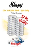 17 AL 15 ÖDE Sleepy 70'li Extra Islak Bebek Havlusu ve ROSIE thumbnail 1