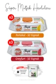 Süper Mutfak Havlusu Portakal (x3) ve Greyfurt (x3) 50'li ve ROSIE - 1