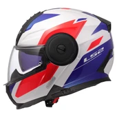 LS2 SCOPE 2 DURIA BEYAZ-MAVİ-KIRMIZI ÇENE AÇILIR KASK thumbnail 5