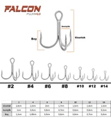 Fujin Falcon Süper Anti-Rust Üçlü Kanca - 2