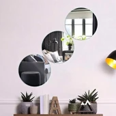 Dekoratif Yuvarlak Ayna 15*15 Cm 4 Adet - 1