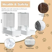 Otomatik Kedi ve Köpek Mama Su Kabı Sebili Pınarı 2'li Set Mama 2.1 Kg Su Kasesi 3.8 L Kapasite - 5