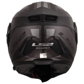 LS2 SCOPE 2 AXIS MAT SİYAH-TITANIUM ÇENE AÇILIR KASK thumbnail 8