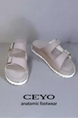 Ceyo 9988-8 Anatomik Taban Kadın Terlik Vizon 36-40 - 5