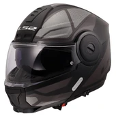 LS2 SCOPE 2 AXIS MAT SİYAH-TITANIUM ÇENE AÇILIR KASK thumbnail 4