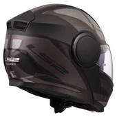 LS2 SCOPE 2 AXIS MAT SİYAH-TITANIUM ÇENE AÇILIR KASK thumbnail 6