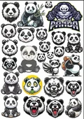 Panda Sticker Set 5 - 1