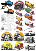 Kamyonlar Sticker Set - 1