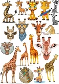 Zürafa Sticker SEt - 1