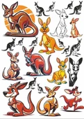 Kanguru Sticker Set - 1