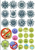 Virüs Sticker Set - 1