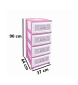 Omnipazar SRL-4001 Delikli Plastik Komidin Mutfak Sebzelik 4 Katlı - 4