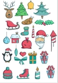 Noel Temalı Sticker SEt - 1