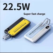 H6 Dijital Göstergeli Dahili Çoklu Kablolu 10000 mAh Powerbank - 9
