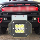 Off Road Led Çalışma ve Tampon Sis Lambası 12-24V Traktör Tır Kamyon ATV Metal Sis Farı 4 ADET - 1