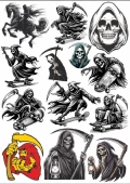 İskelet Sticker Set - 1