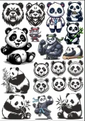 Panda Sticker Set 5 - 1