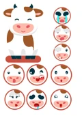 İnek Sticker Set - 1