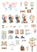 Seyahat Temalı Sticker Set - 1