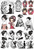 Geisha Sticker Set - 1