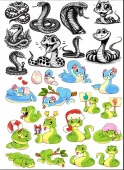Yılan Sticker Set - 1