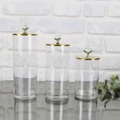 SELİM DEKOR GRAPE 3 LÜ KAVANOZ SETİ - 1