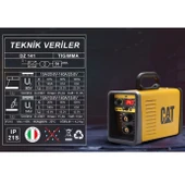 CAT DZ141T 140 Amper TIG LIFT/MMA Çanta Tipi Profesyonel Dijital İnverter Kaynak Makinesi + CAT DX37 Avuç Taşlama - 8