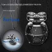 5 Başlıklı Şarjlı Tıraş Makinesi – Günlük Tıraş ve Sıfır Yanak İçin Sessiz, Güçlü ve Taşınabilir - 4