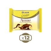Ülker Amore Limon Aromalı Dolgulu Sütlü Çikolata 54 Gr x 12 Adet - 1