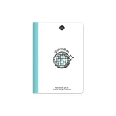 Hisli Şeyler A5 Dikişli 80 yp. Karton Kapak Çizgili Defter - "Işıldıyorum" Mavi / 500640-99 - 1