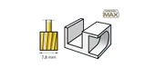 DREMEL MAX 115DM Silindir Tip Freze Ucu 7.8 mm Titanyum Kaplı (26150115DM) thumbnail 3