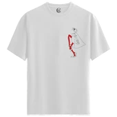 Playful Steps - %100 Pamuklu Kadın Beyaz Tişört - Premium Quality thumbnail 1